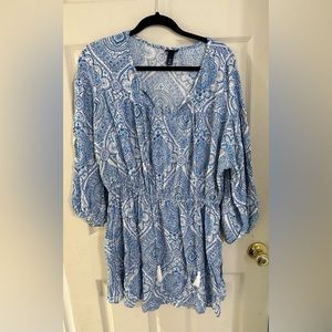 SCOOP PAISLEY MINI DRESS SIZE XXL
